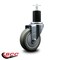 Service Caster 4'' Gray Poly Wheel Swivel 1-3/4'' Expanding Stem Caster SCC-EX20S414-PPUB-134 - alternate 3